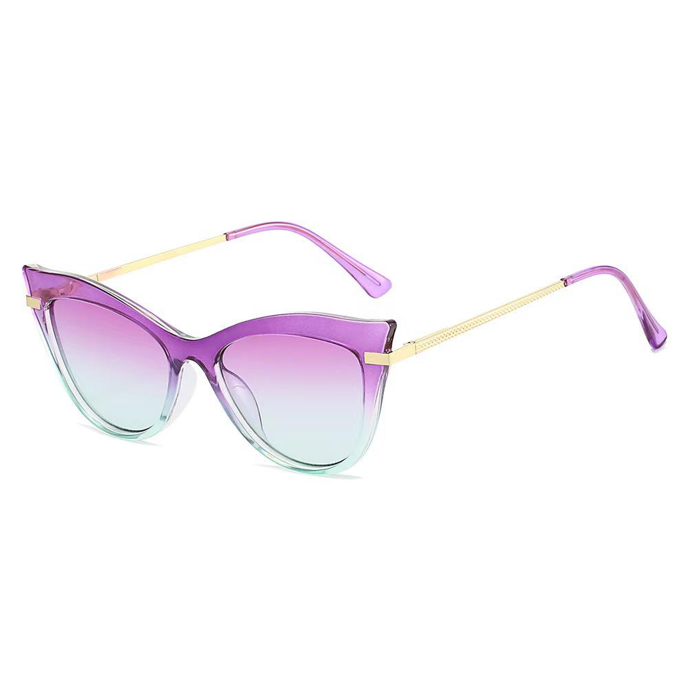 Lunettes de soleil œil de chat chics: Style européen et américain tendance, Protection solaire extérieure polyvalente haut de gamme pour femmes