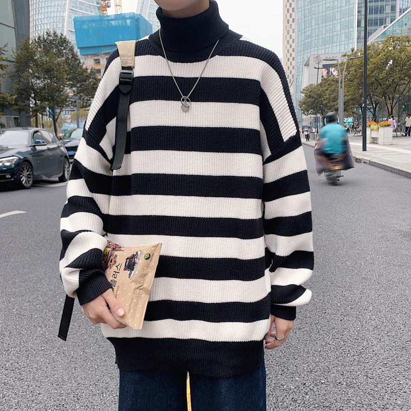 Jersey De Hombre Lazy Rayas Jersey Punto Cuello Redondo Cone Jersey De Hombre Lazy Rayas Jersey Punto Cuello Redondo Cone