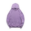 Solid color blank version hooded sweater women, loose velvet thickened long-sleeved top in autumn and winter