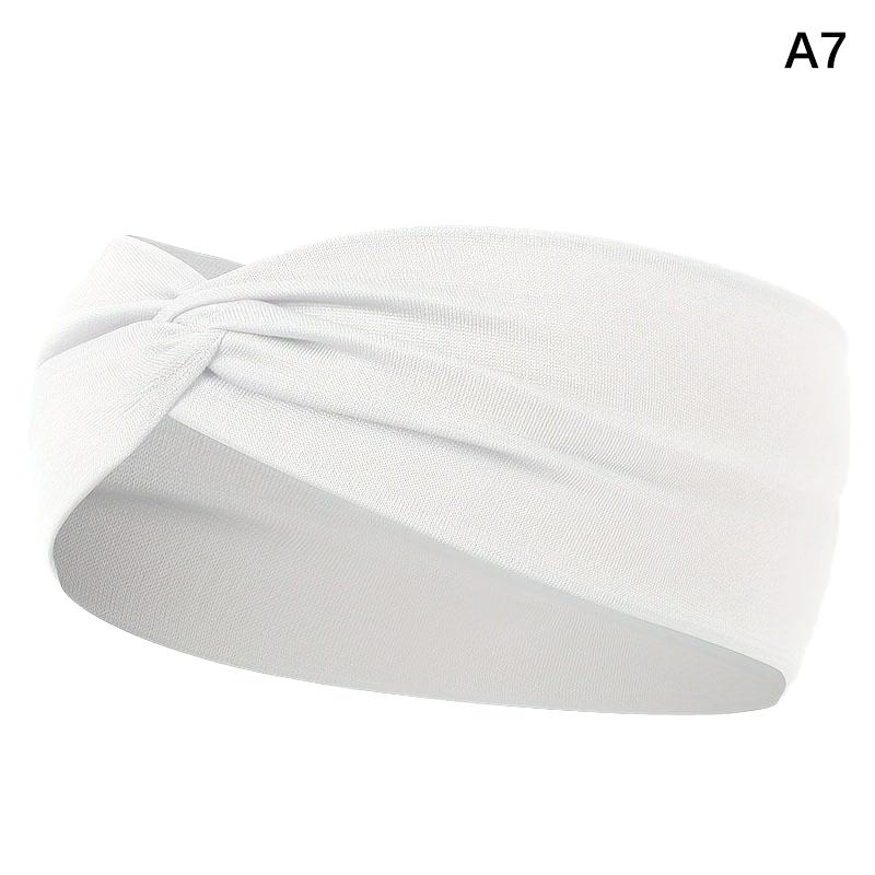 Breites elastisches Stirnband Haarband Pilates Yoga Fitness Laufen Radfahren Schweißband Turban Make-up Haarreif Make-up Kopfwickel für Frauen