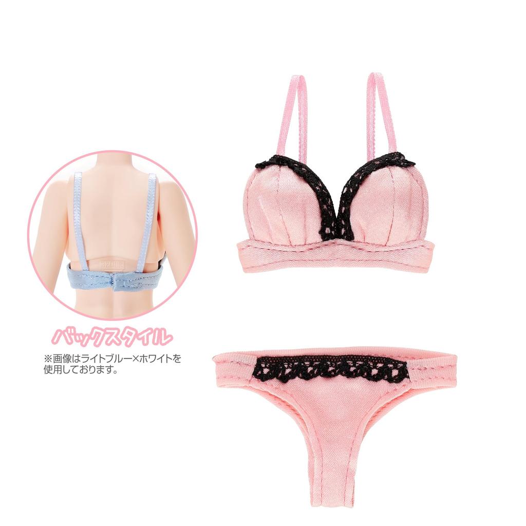 Azone International Elegant Lace Bra Panties Pink X AZONE Original Q'z & Set, Black, 1/6 Scale, Q'z Body, Costume/QZC