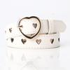 New Love Hollow Women's Versatile Belt Imitation Leather PU Small Fresh Decorative Pin Buckle Belt