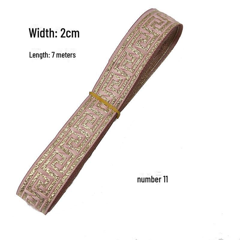 Pânză jacquard etnică: Accesorii și decorațiuni interioare Hanfu de 2 cm