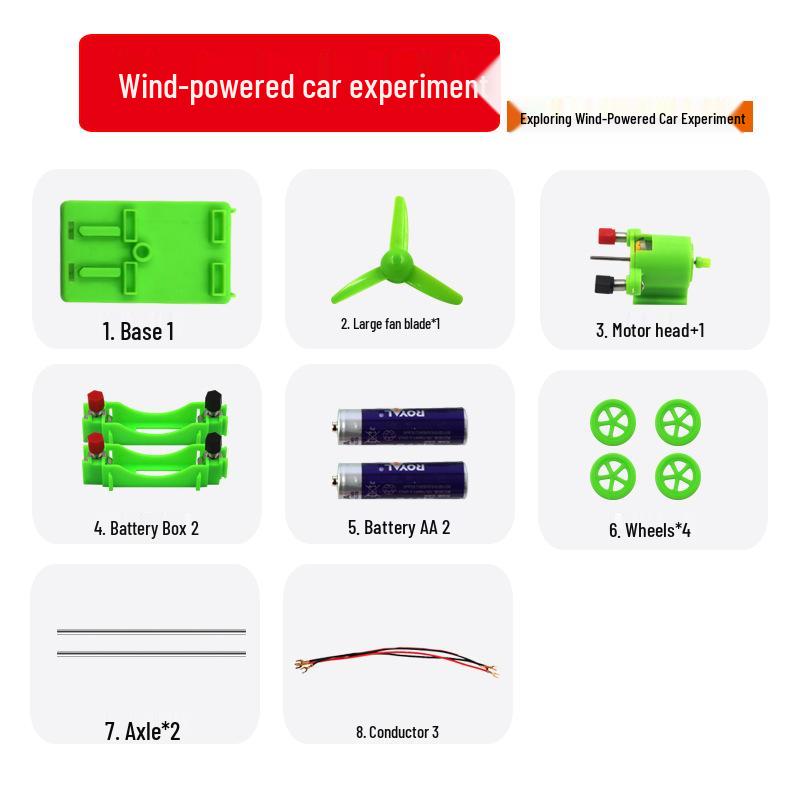 Wind-Powered DIY Science Experiment Car for Kids