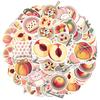 35pcs-50pcs Cute Peach Stickers Playful Fruit  Stickers DIY Stickers For Laptop Motorcycle Luggage Phone DIY Phone Guitar