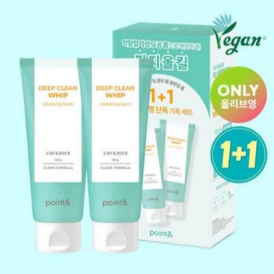 Deep Clean Whip Cleansing Foam 120g 1+1 Set
