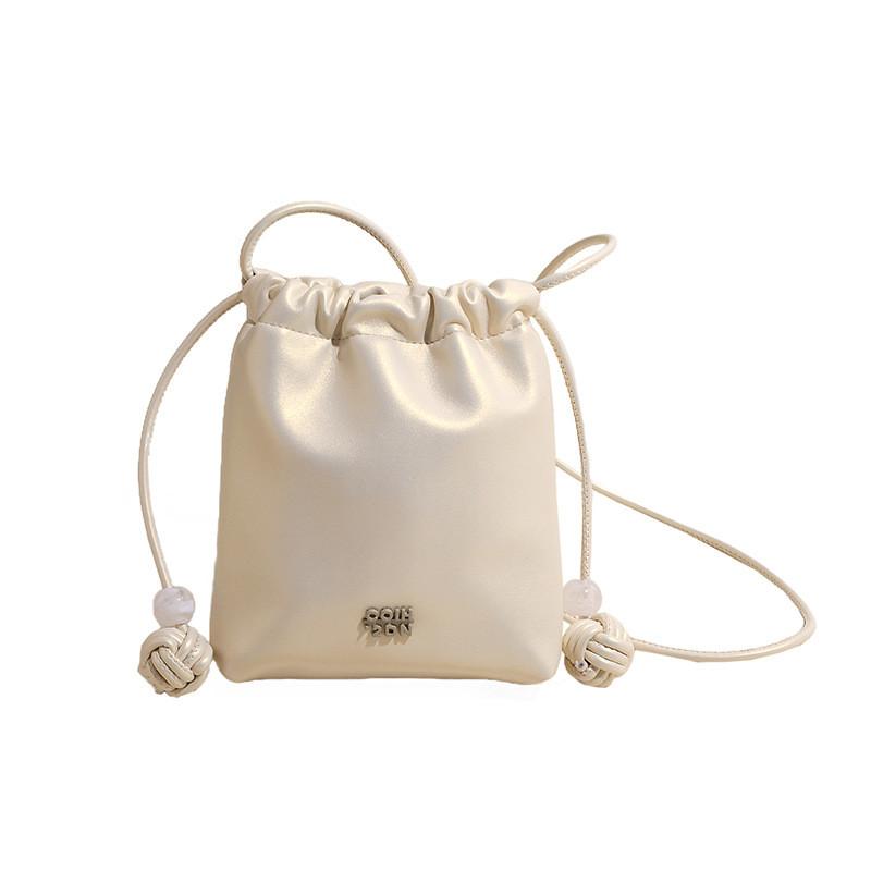 IELGY Fashion Simple Mobile Phone Lucky Bag Bag Lightweight Fresh Drawstring Hand Bag Crossbody
