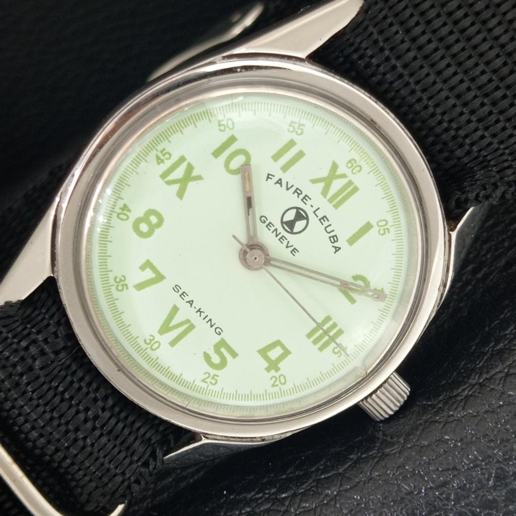 

FAVRE LEUBA SEA KING 253 ВІНТАЖНИЙ ШВЕЙЦАРСЬКИЙ ЧОЛОВІЧИЙ ЗЕЛЕНИЙ ГОДИННИК З РУЧНИМ ЗАВОДИННЯМ a703018-1