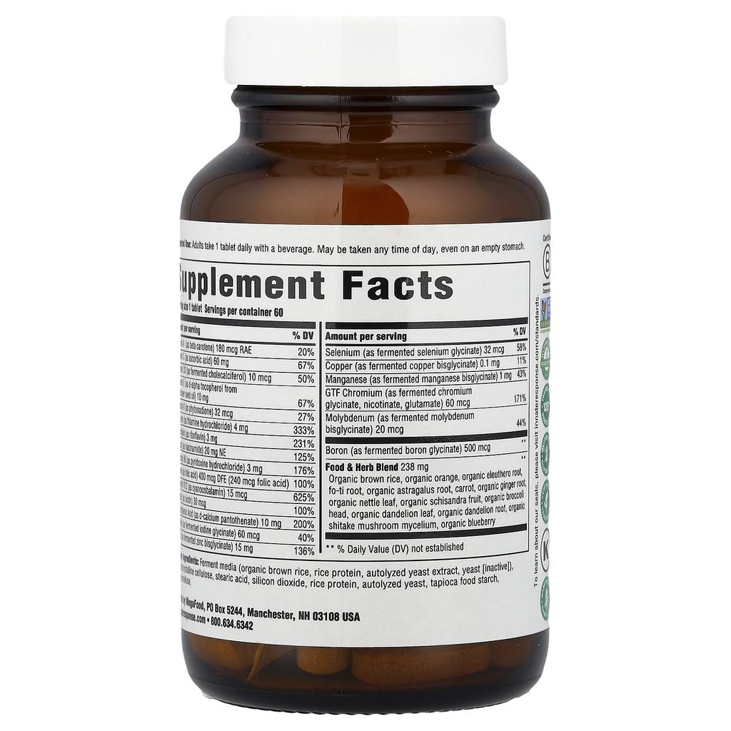 Men's One Daily, Iron Free, 60 Tablets