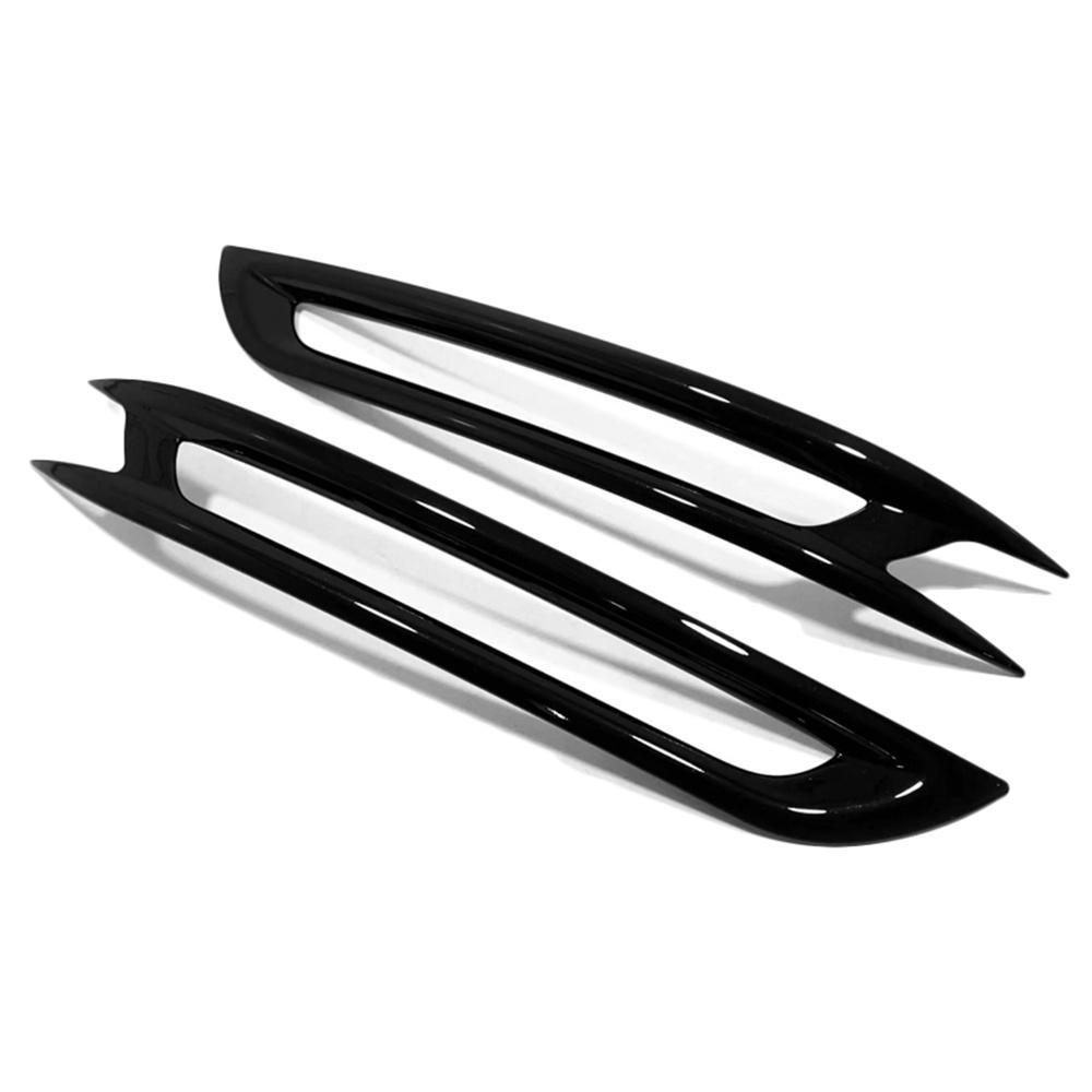 2x Rear Bumper Reflector Fog Light Covers Trim Gloss Black For Honda Civic 2022+