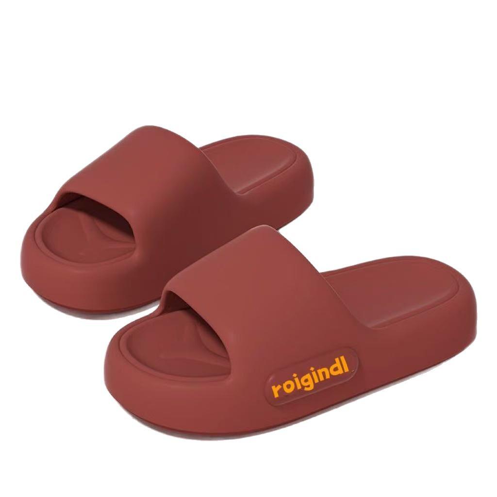 2025 New Unisex Thick Sole Soft Summer One-Strap Slippers for Home & Bathroom