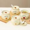 Zhishi Ceramic Stew Pot with Lid, 2-Pack