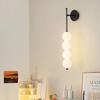 Modern LED Wall Sconce Milk White Globe Warm Light For Living Room Sofa Backlight Bedside Bedroom Corridor Interior Decor Light