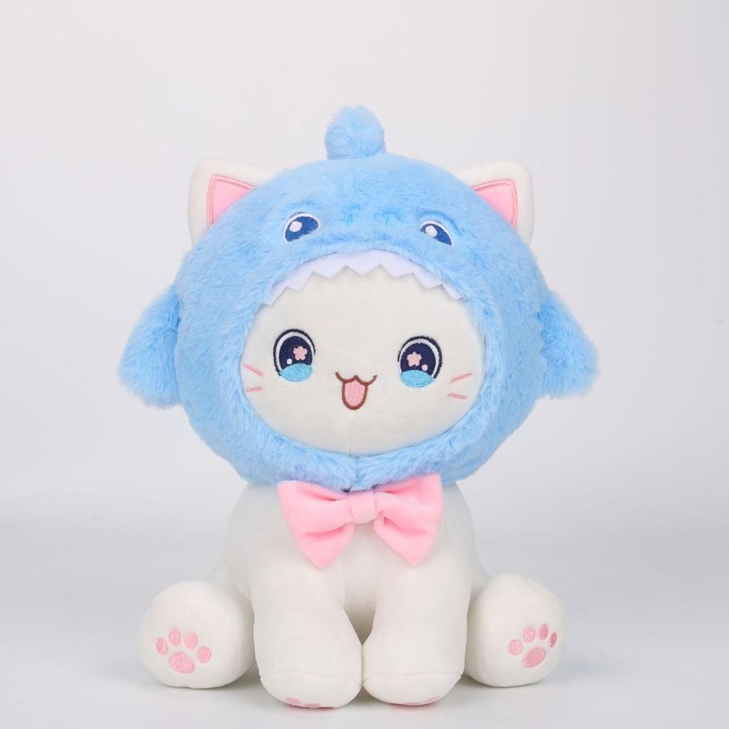 Adorable Plush Cat Toy Soft Stuffed Animal Cuddly Pillow For Kids Gifts And Comforting