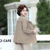 Plus Size 2025 Casual Autumn Windbreaker for Middle-Aged and Elderly Women