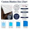 Celebrate Christmas with personalized patterned flannel blankets - perfect for beds, sofas, offices, travel, decorating, chairs