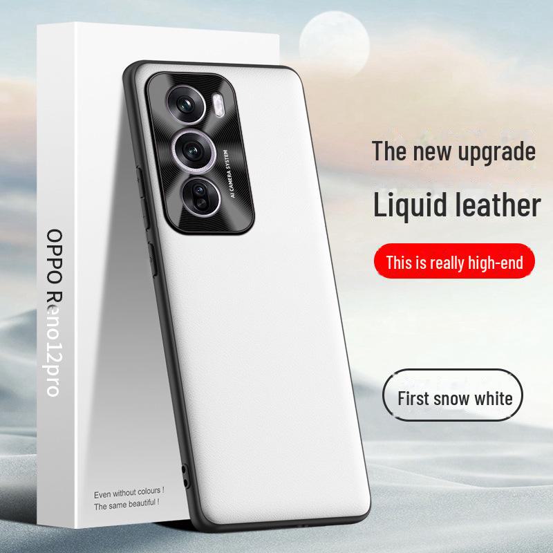 Oppo Reno 12 Pro Liquid Leather Anti-Fall Schutzhülle