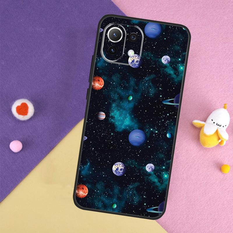 Magic Space Moon Planet Case For Xiaomi 13T 11T 12T 14T Pro 13 14 15 Ultra POCO X7 Pro X3 X5 X6 F5 F6 M6 Pro Cover
