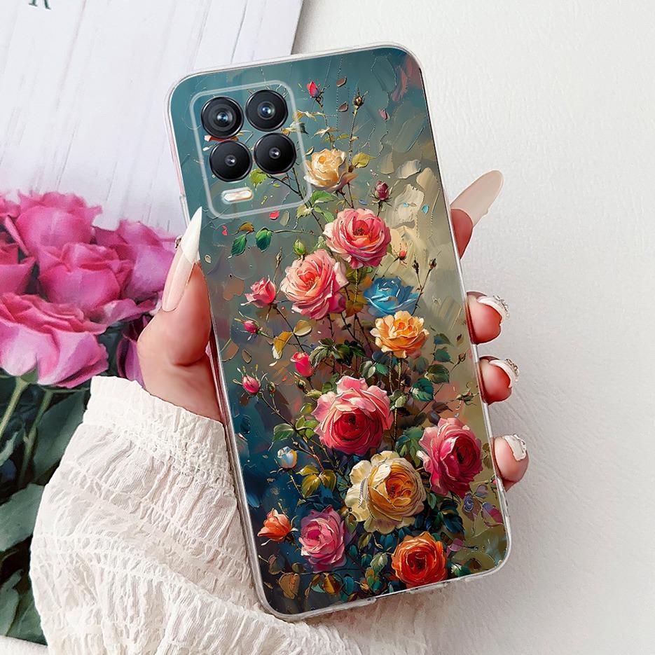 For Realme 8 4G Case Realme8 Pro RMX3081 Popular Fashion Painted Cover Soft Slim Phone Case For Realme 8 Pro Realme8 8i 4G Shell