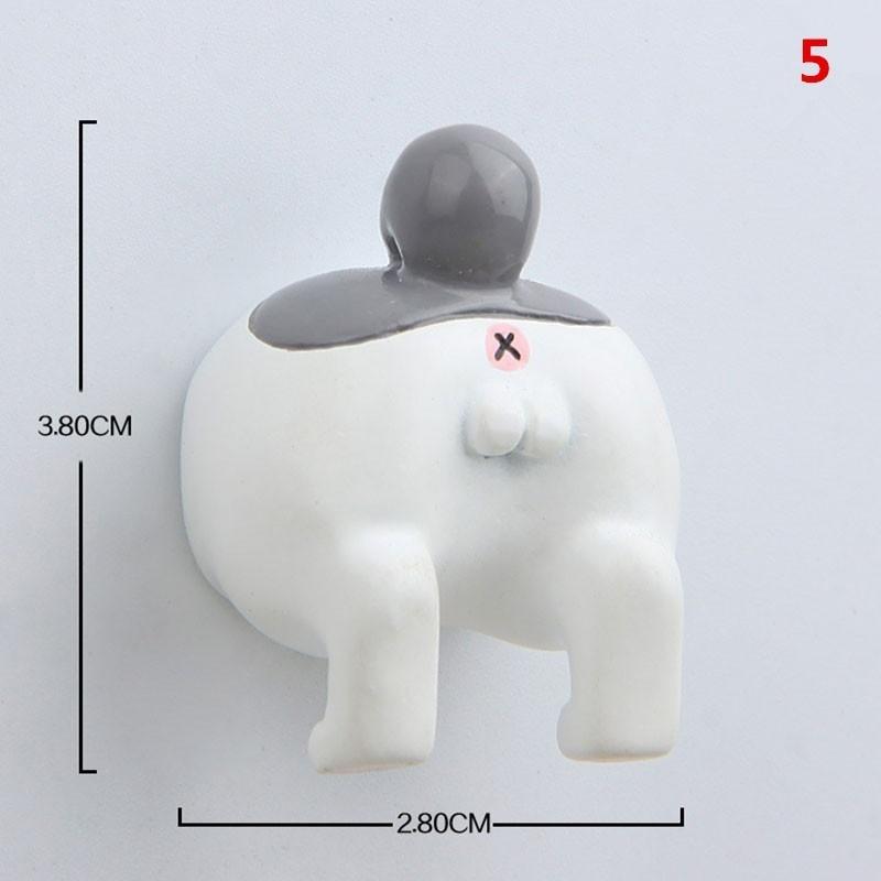 Roztomilý Kreslený Pes Kočka Styl Zadek Nálepka na Lednici Držák na Klíče Kreativní Magnetická Nástěnka Samolepky na Obklady Magnet Roztomilý Kreslený