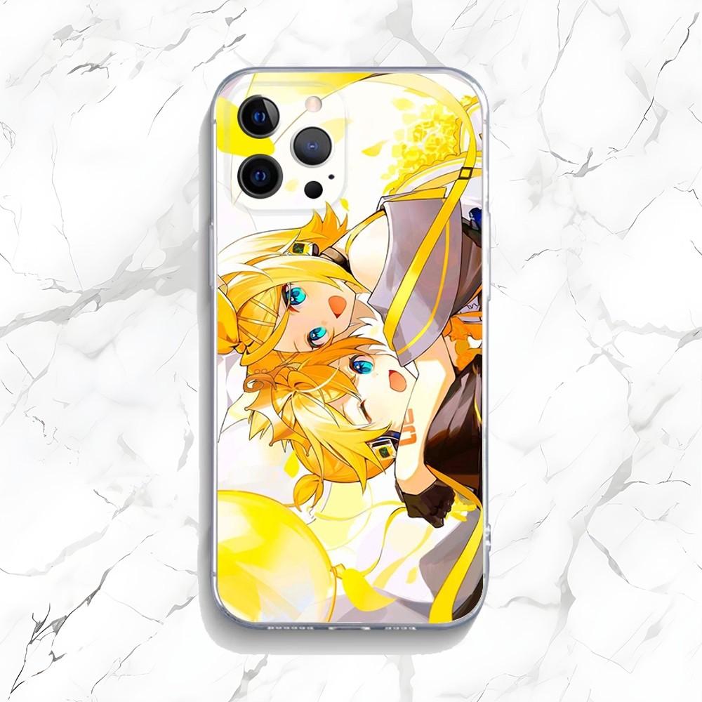 

Чехол для телефона KagamineS Rin Len для iPhone 16,15,14,13,12,11 Plus,Pro,Max,XR,XS,X,7,8 Plus,SE,Mini Прозрачный Силиконовый Мягкий iPhone14Plus