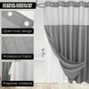 Waterproof Shower Curtain 180x188cm No Hook Shower Curtain Double Layer with Snap Contemporary Design Hotel Bathroom Curtain