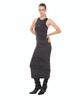 Too Much Tax Zebra Jersey Maxi Dress Charcoal