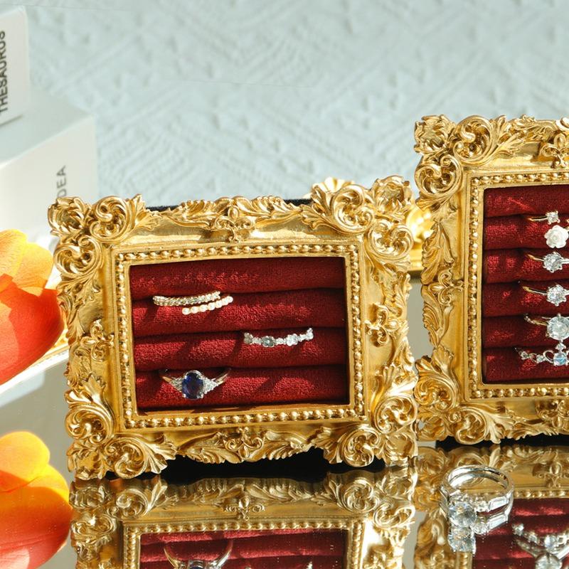 Jewelry display stand - vintage european style photo frame ring organizer tray - accessories