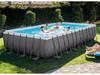INTEX 26364 Super Large Family Rectangular Frame Pool with Complete Accessories