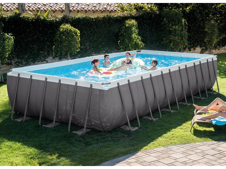 INTEX 26364 Super Large Family Rectangular Frame Pool with Complete Accessories