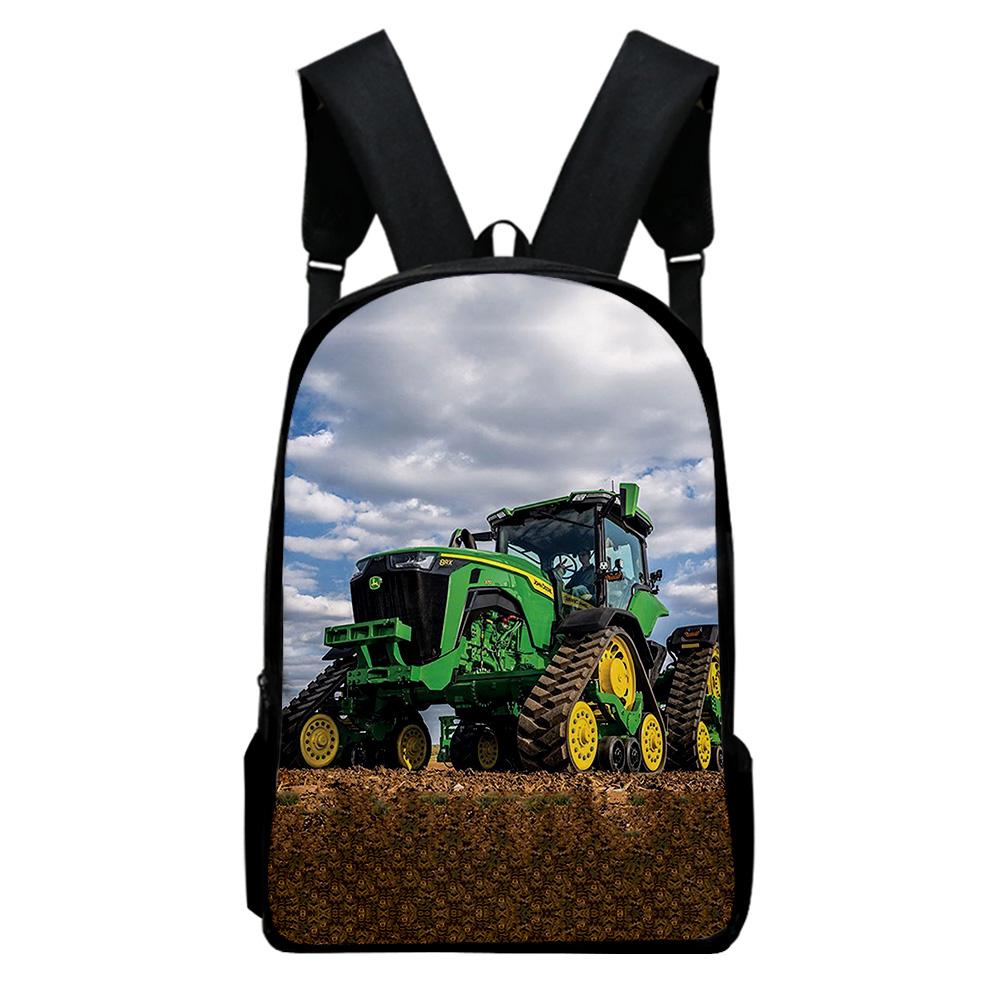 Klassiek Nieuwigheid tractorpatroon Notitieboek Rugzakken leerling Schooltassen 3D Print Oxford Waterdicht Jongens/Meisjes Laptop Rugzakken One size
