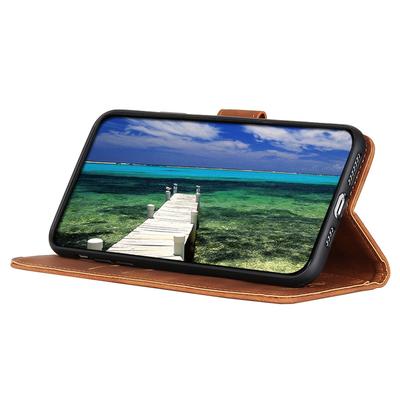 KHAZNEH Für Samsung Galaxy F34 5G/M34 5G Brieftaschen-Handyhülle Retro-Textur PU-Leder Ständerhülle