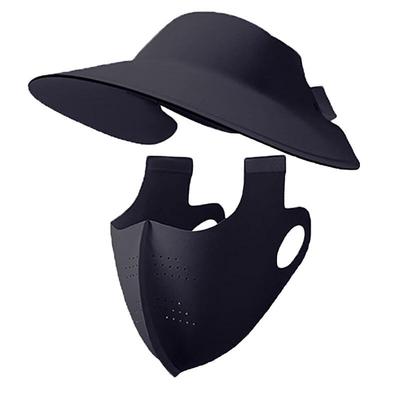 Women's Full Face & Neck Sun Protection Mask with Detachable Brim