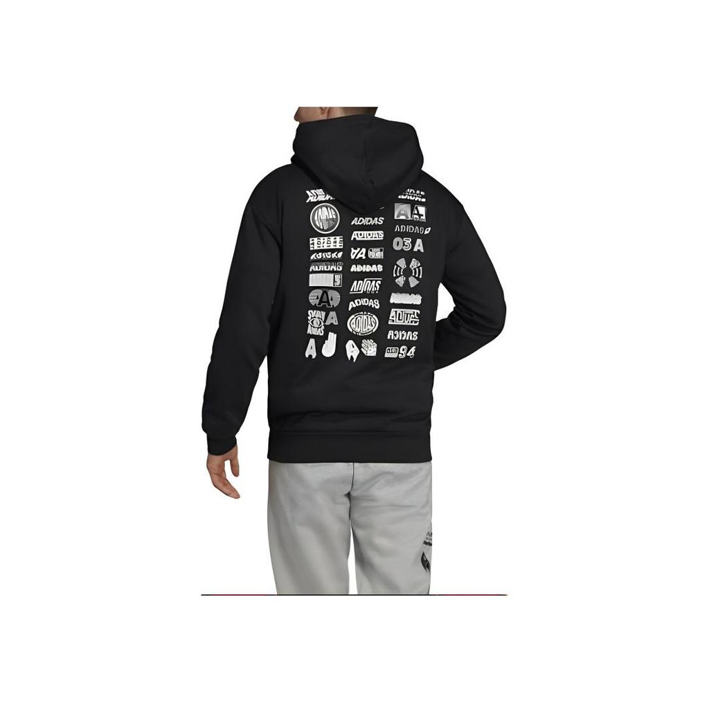 Adidas Athletics Pack Casual Sport Kordelzug Pullover Hoodie Männer Tops Schwarz EA0370