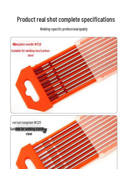 Dark Horse Wolframnadel- und Stangen-Set mit Cer/Thorium-Elektroden für Argon-Lichtbogen-Schweißbrenner: Größen 1,6 mm, 2,0 mm, 2,4 mm, 3 mm.