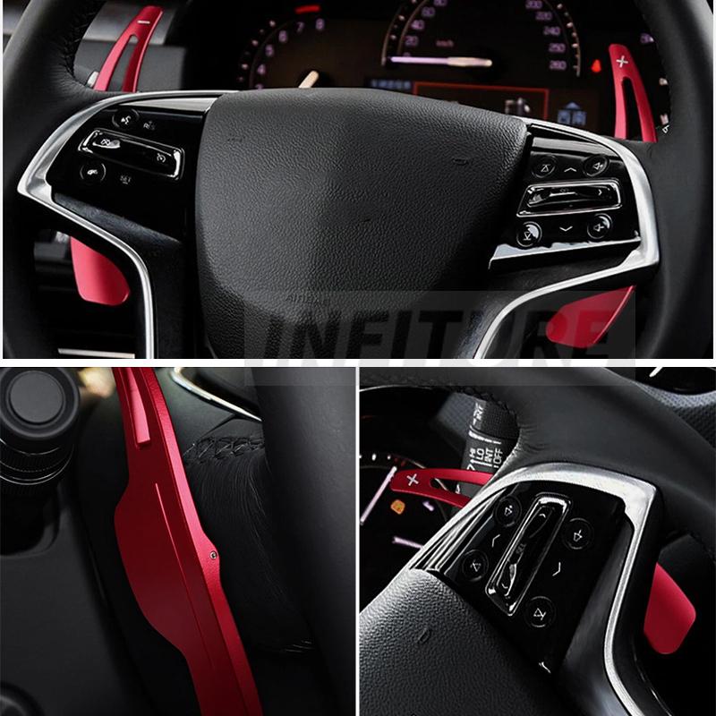 Sandblasting Anodic Oxidation Shift Paddle Extension For Cadillac XTS 2013-2019 Lightweight 6061 Aluminum Steering Wheel Gear Shifter Upgrade Part