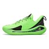 Under Armour Lightweight Comfortable Breathable Lightweight Shock Absorption Low Top Kids Basketball Shoes Men Sneaker Green 3028194