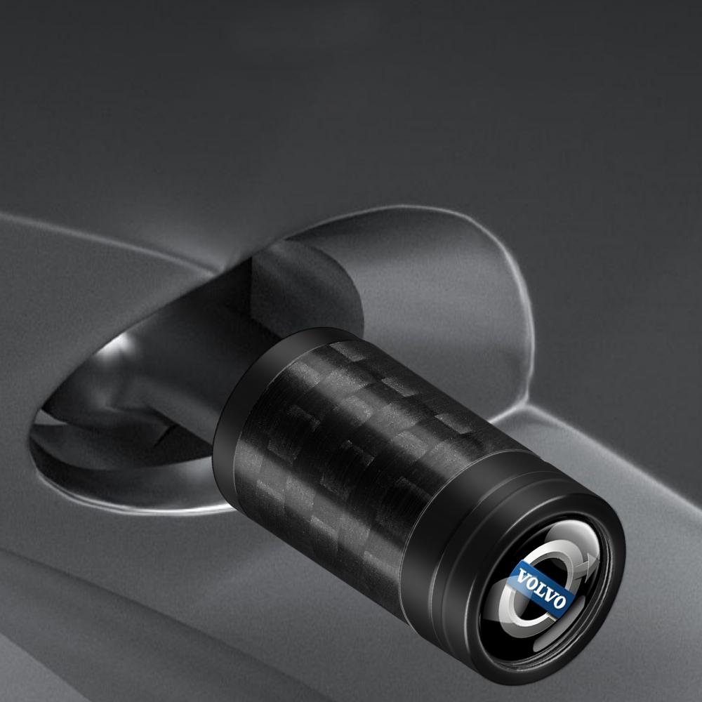For Volvo ew1For Volvo R Rdesign XC40 C70 V60 V90 AWD T6 D8 T8 4Pcs Carbon Fiber Car Wheel Tire Valve Stem Air Cap Auto Accessories Valve Cap