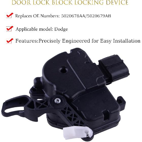 Car Door Lock Locking Device, Door Lock Actuator Left & Right Side Sliding Door Actuator Compatible with Dodge Block Locking Device, Replaces