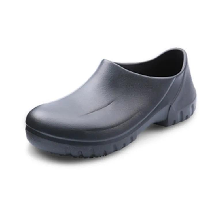 Fashion Man Chef Shoes Kitchen Cook Shoes Black 6 Working Hospital Shoes Super Anti-skidding Oil Proof Waterproof Flat Rainboots