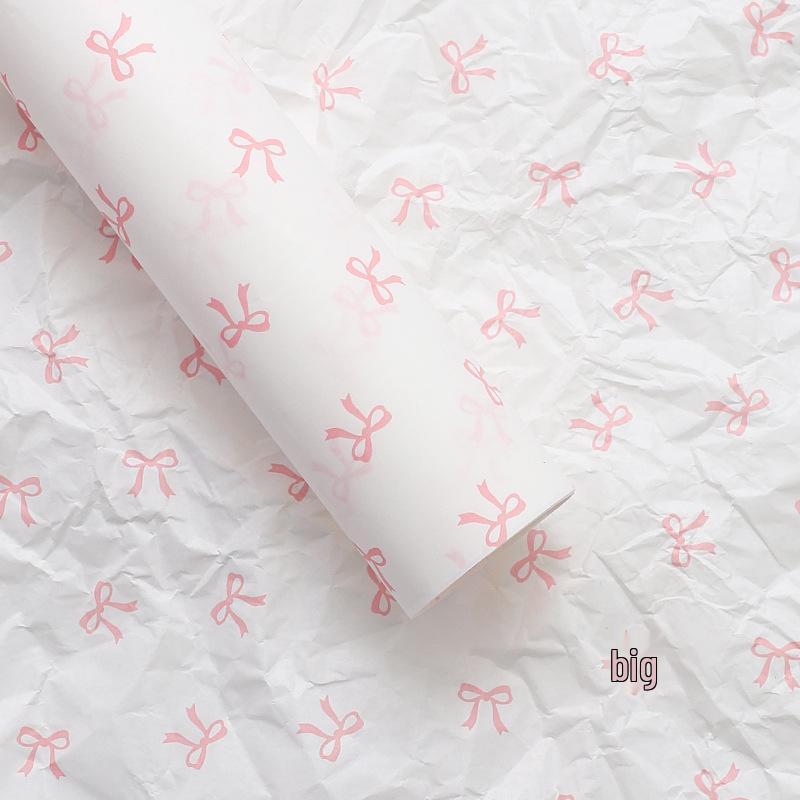 Taze Çiçek Buketi Ambalajı İçin 38g Kalın Baskılı Fiyonk Doku Kağıdı Paketi