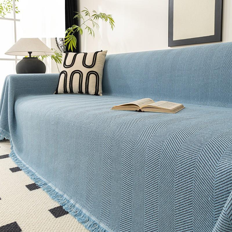 Herringbone Chenille Sofa Towel Cover Cloth Soft Four Seasons Universal All-Inclusive Full Set Sofa Cover Non-Slip