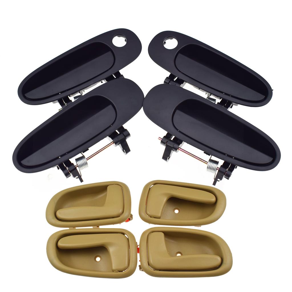 Exterior & Interior Door Handle Left Right Driver Passenger or  Door Lock For Toyota Corolla Geo Prizm 1993 1994 1995 1996 1997