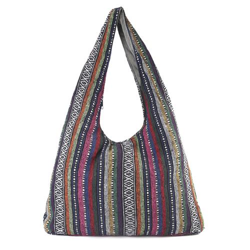 

Annmouler Large Capacity Women Handbags Cotton Shoulder Bag Bohemian Style Hobo Bag Fabric Tribal Ladies Tote Bag for Laptop разноцветный