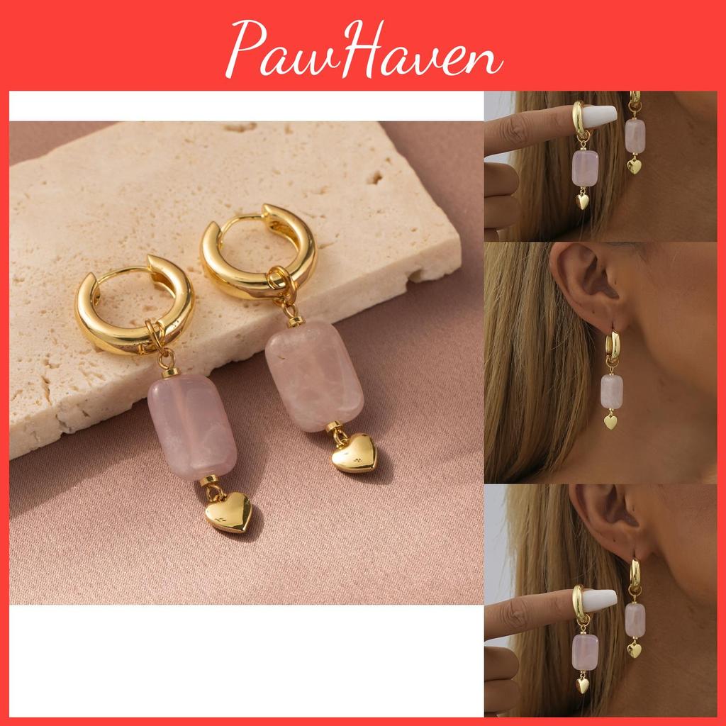 Fashionable Purple Light Heart Earrings For Women Fall Collection 2023