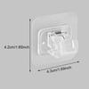 Curtain Rod Bracket, Transparent Self Adhesive Curtain Rod Towel Rod Holder Drapery Hook, Strong Load Rail Rack Brackets & Fixings for Kitchen