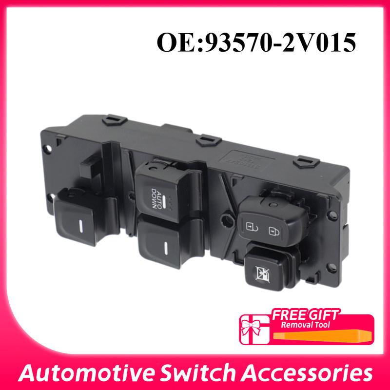 93570-2V015 93570-2V015-4X For Hyundai Veloster 2012-2017 Autodown Master Electric Window Lifter Control Switch Button