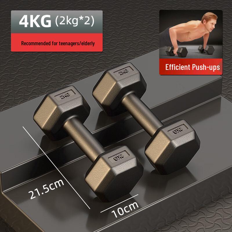 Canglangya Hexagonal Rubber Coated Dumbbells