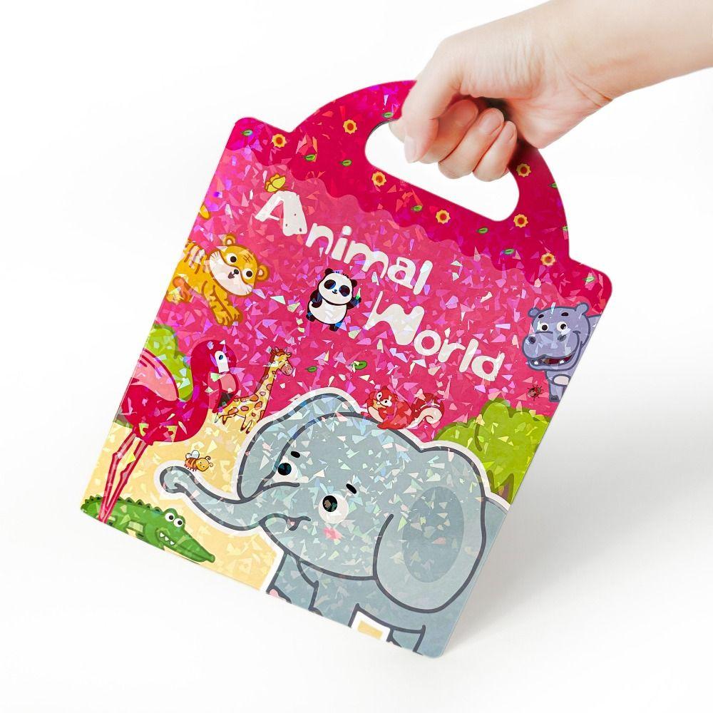 Reusable Kids Quiet Book Waterproof Scene Quiet Stickers Jelly Sticker Books Early Education Gifts