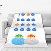 D-Dragon Quest Slime Pluche Deken Kinderen Flanellen Plaid Voor Huisdecoratie Warm Op Maat Gemaakte Kwaliteit Sprei Verjaardagscadeau